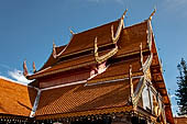 Chiang Mai - Wat Phra That Doi Suthep. One of the two largest vihan of the temple. 